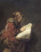 Rembrandt van rijn The Prophetess Anna Spain oil painting artist